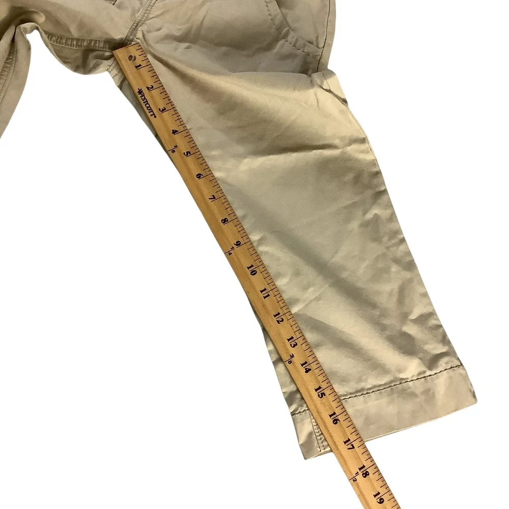 Old Navy Chino Pants Girls 10 Tan Khaki Belted School Uniform Casual Classic